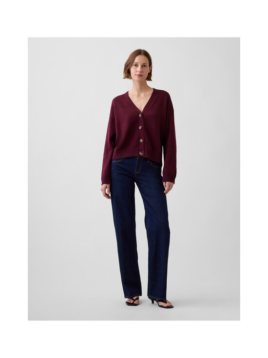 GAP - Cotton Barrel Sleeve -neuletakki - NOIR RED 3 | Stockmann - photo 3