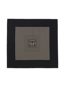 TOTEME - Centered Monogram -silkkihuivi - BLACK MONOGRAM 902 | Stockmann