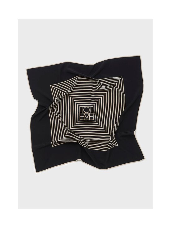 TOTEME - Centered Monogram -silkkihuivi - BLACK MONOGRAM 902 | Stockmann - photo 2