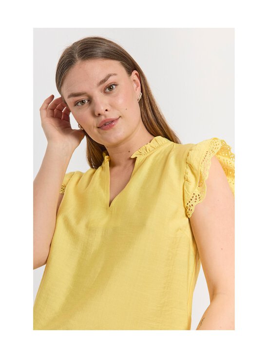 Freequent - Lisa Sleeveless blūze - GOLDFINCH YELLOW - photo 4 Freequent - Lisa Sleeveless blūze - GOLDFINCH YELLOW | Stockmann - photo 4