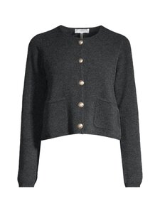 ESSENTIALS by Stockmann - Sade merīnvilnas jaka - DK.GREY MEL | Stockmann