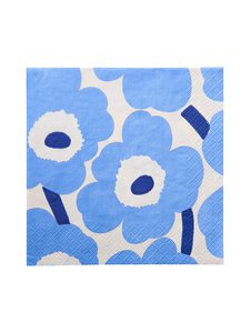 Marimekko - Unikko-lautasliina 24 cm, 20 kpl - LIGHT BLUE | Stockmann
