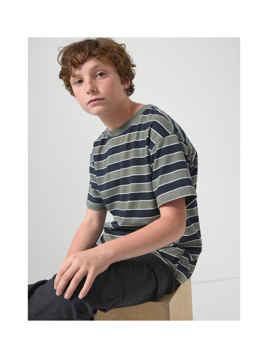 GAP - Stripe Crew t-krekls - GREEN STRIPE | Stockmann - photo 3