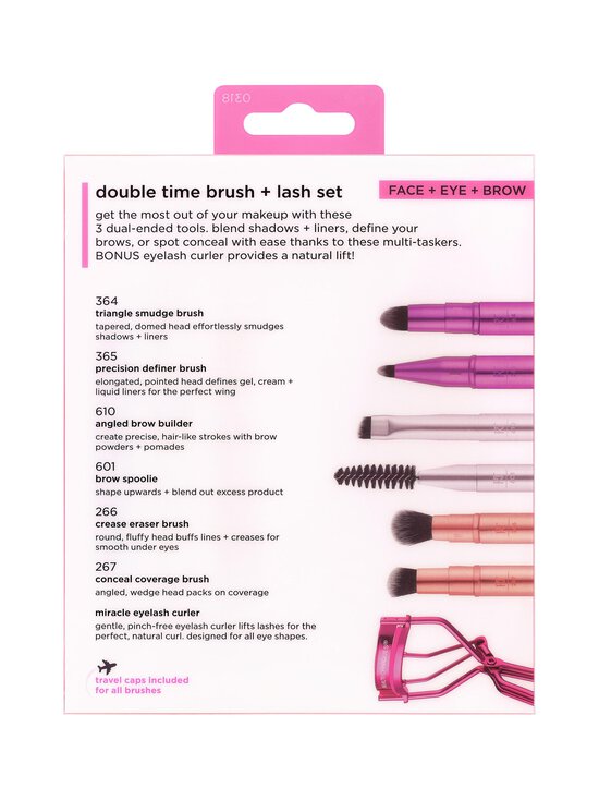 Real Techniques - Double Time Retractable Brush Set -meikkisivellinsetti - NOCOL | Stockmann - photo 4