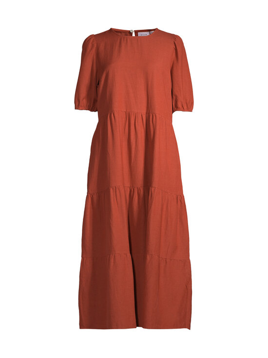 Vila - ViPrisilla 2/4 O-Neck -midimekko - BURNT BRICK | Stockmann - photo 1