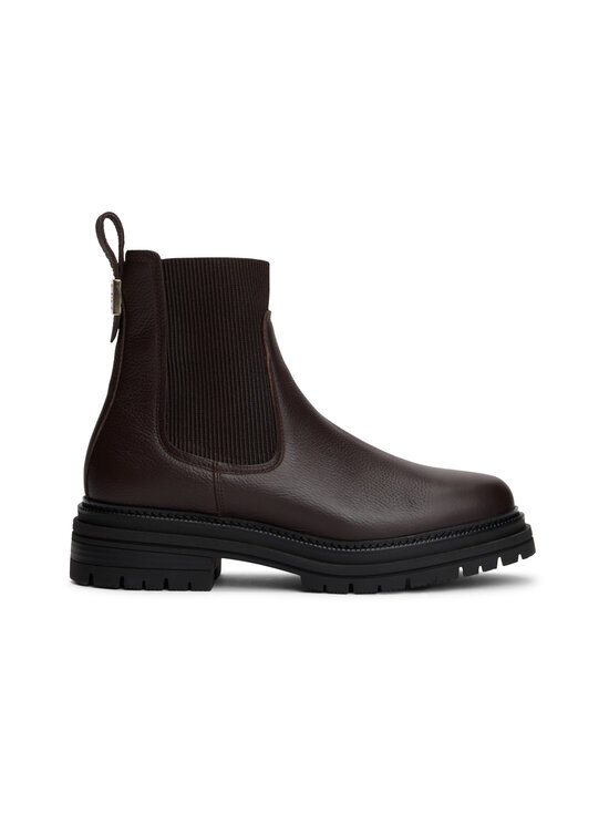 Tommy Hilfiger - Nahast saapad Plaque Pebble Chelsea Warm - BCR CHARRED WOOD | Stockmann - photo 1