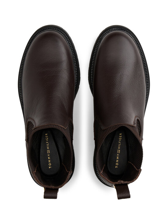 Tommy Hilfiger - Nahast saapad Plaque Pebble Chelsea Warm - BCR CHARRED WOOD | Stockmann - photo 2