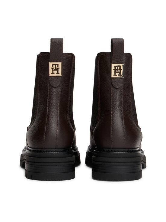 Tommy Hilfiger - Nahast saapad Plaque Pebble Chelsea Warm - BCR CHARRED WOOD | Stockmann - photo 3