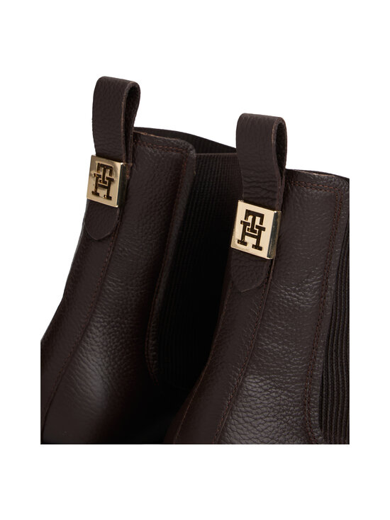 Tommy Hilfiger - Nahast saapad Plaque Pebble Chelsea Warm - BCR CHARRED WOOD | Stockmann - photo 5