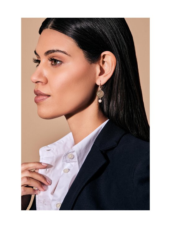 Lauren Ralph Lauren - Pearl Logo -korvakorut - GOLD / WHITE | Stockmann - photo 2