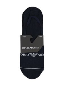 Emporio Armani - Sokid Footie Logo 3 tk - MB154 ARMANI BLUE/ ARMANI | Stockmann