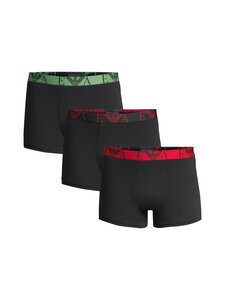 Emporio Armani - Bokserialushousut 3-pack - MC215 BLACK/BLACK/BLACK | Stockmann