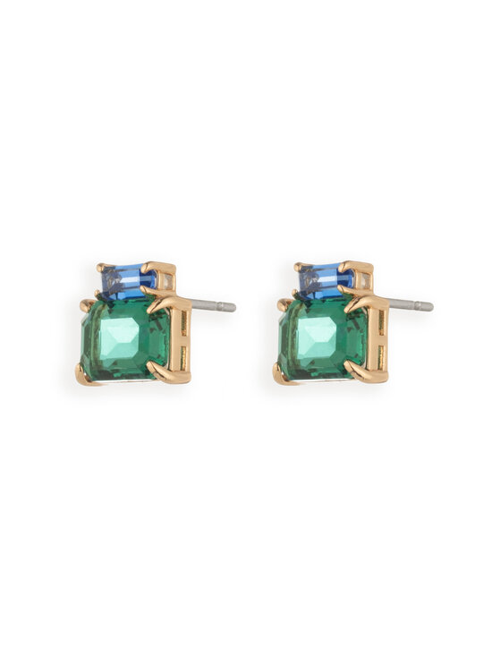 Lauren Ralph Lauren - Kensington Baguette Stone -nappikorvakorut - GLD/ EMERALD | Stockmann - photo 2