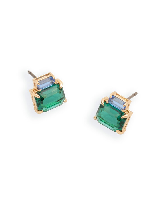 Lauren Ralph Lauren - Kensington Baguette Stone -nappikorvakorut - GLD/ EMERALD | Stockmann - photo 3