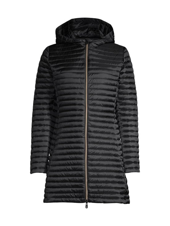 IRIS jt w hood longer shiny DEC -kevyttoppatakki