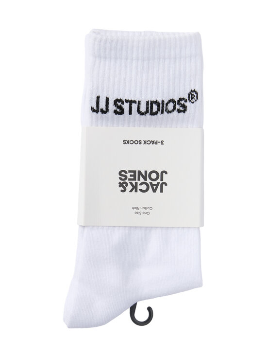 JACK & JONES junior - JacSoho tenisa zeķes 3-pāri - WHITE DETAIL:BLACK - BITTER CHOCOLATE - SCARAB | Stockmann - photo 2