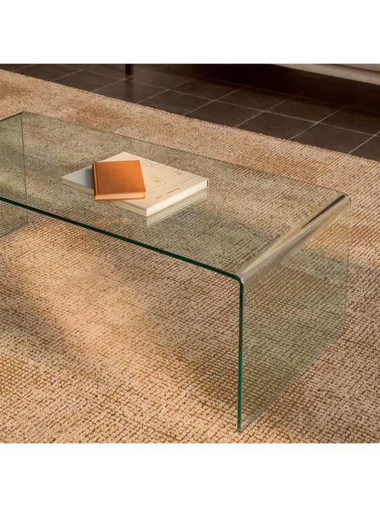 Kave Home - Burano-sohvapöytä, kirkas lasi 110 x 50 cm - LÄPINÄKYVÄ | Stockmann - photo 3