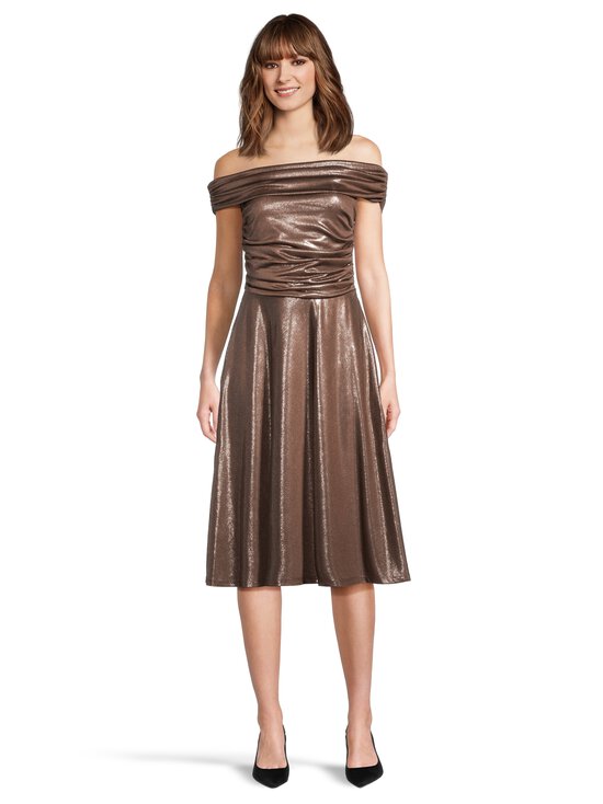 Lauren Ralph Lauren - Heldai Cocktail -mekko - DARK TAUPE BROWN/LIGHT GOLD FL | Stockmann - photo 2