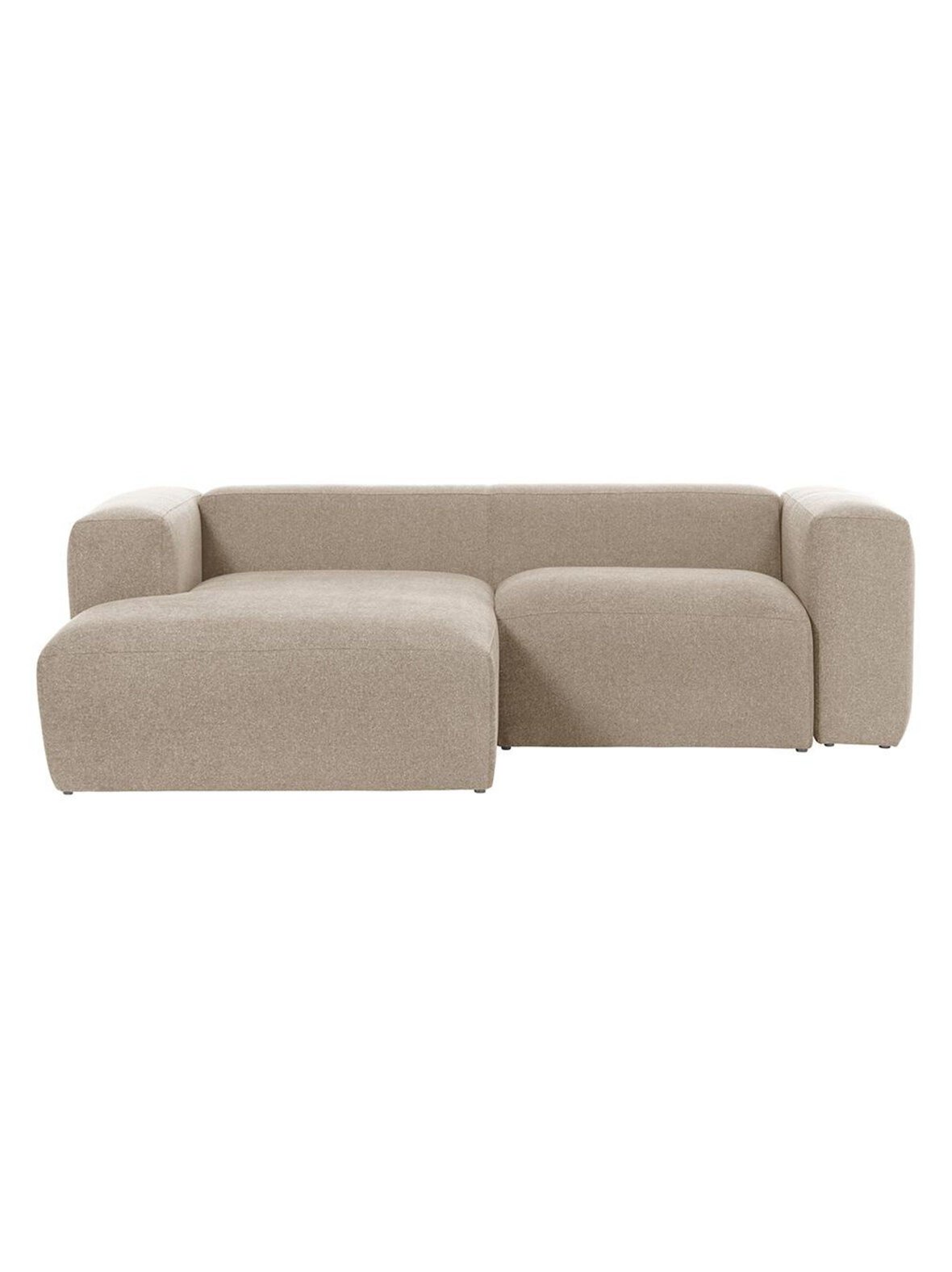 Blok-divaanisohva beige l 240 cm/vasen