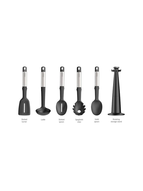 Joseph Joseph - Elevate™ Carousel Utensil Set virtuves piederumu komplekts, 5 gab. - STEEL - photo 2 Joseph Joseph - Elevate™ Carousel Utensil Set virtuves piederumu komplekts, 5 gab. - STEEL | Stockmann - photo 2