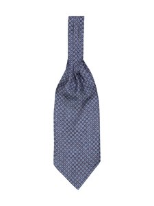 Stockholm Kravatt - Ascot Small Print Silk -solmiohuivi - 2 BLUE | Stockmann