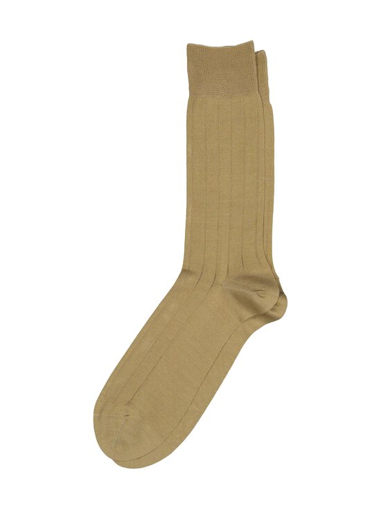 Mercerised Cotton-Blend Ribbed zeķes