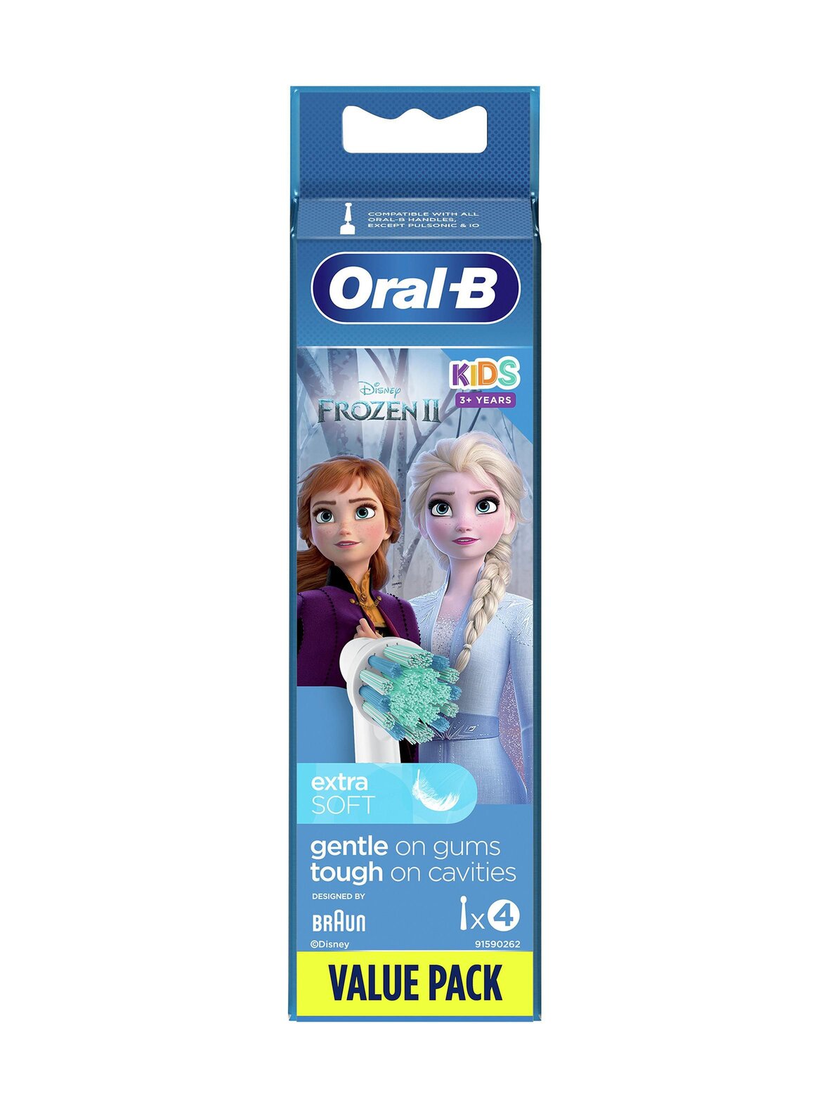 Oral-B Kids frozen ii -vaihtoharjat 4-pack
