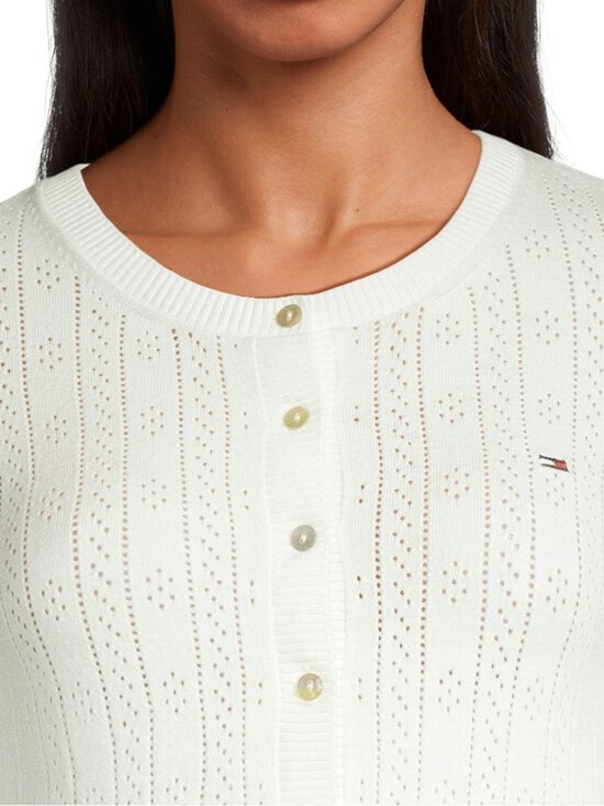 Tommy Jeans - TJW Pointelle -neuletakki - YBL ECRU - photo 4 Tommy Jeans - TJW Pointelle -neuletakki - YBL ECRU | Stockmann - photo 4