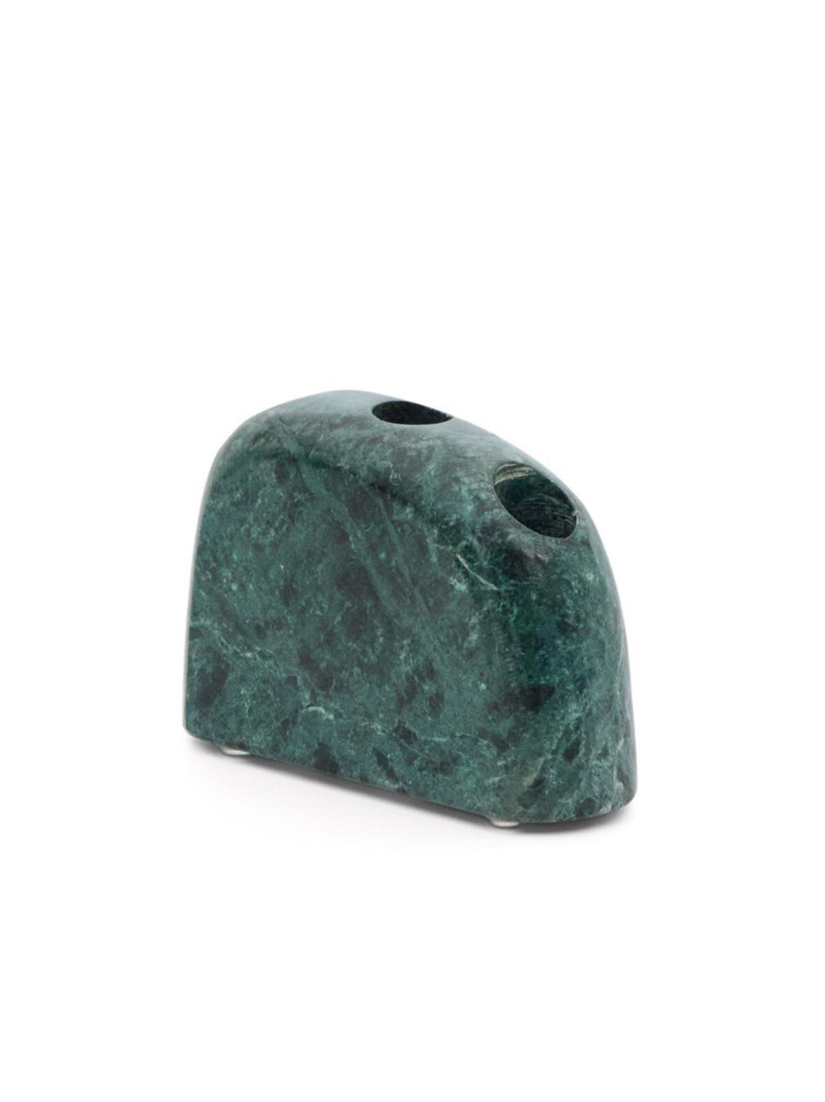 Signe-kynttilänjalka vihreä marmori medium k 10 cm