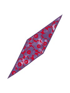 Marimekko - Aiempi Akvarelli Unikko Kioski -huivi 120 x 30 cm - 430 RED, LILAC | Stockmann