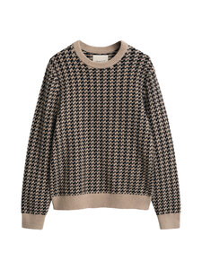 GANT - Texture C-Neck -neule - 97 DK CHARCOAL MELANGE | Stockmann