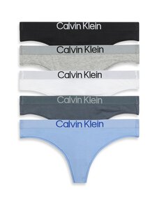 Calvin Klein Underwear - Stringi 5 gab. - BLACK/WHITE/GREY HEATHER/FROZEN FIO | Stockmann