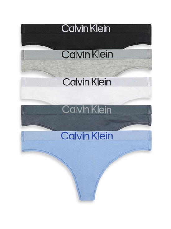 Calvin Klein Underwear - Stringi 5 gab. - BLACK/WHITE/GREY HEATHER/FROZEN FIO | Stockmann - photo 1