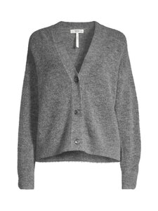 NOOM - Regina V-neck adīta jaka - DK.GREY MEL 9804 NOOM - Regina V-neck adīta jaka - DK.GREY MEL 9804 | Stockmann