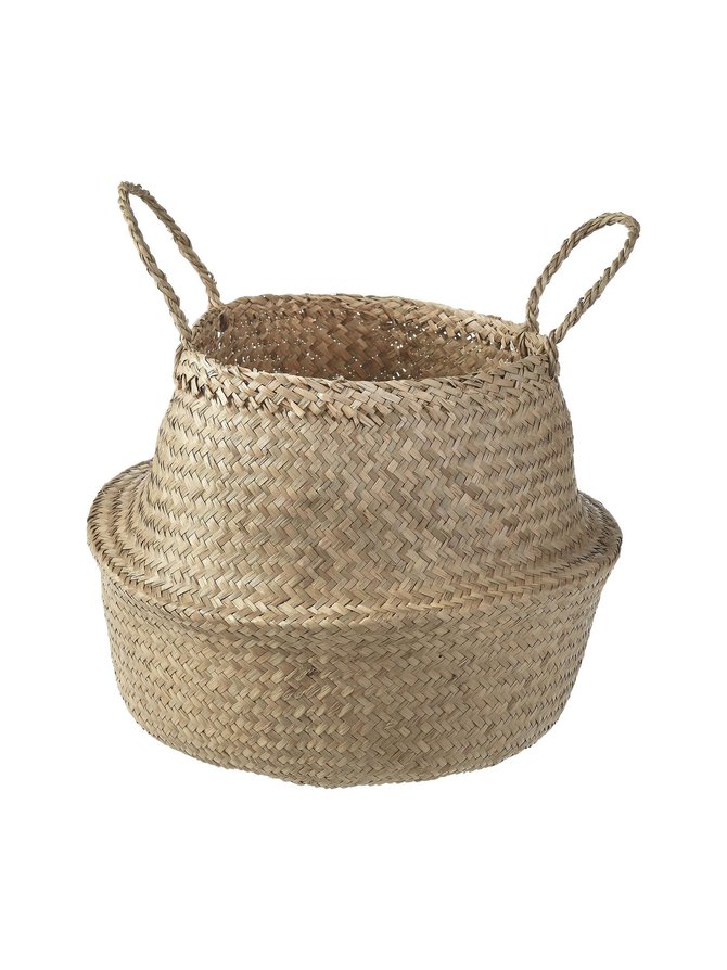 Beige sea grass basket