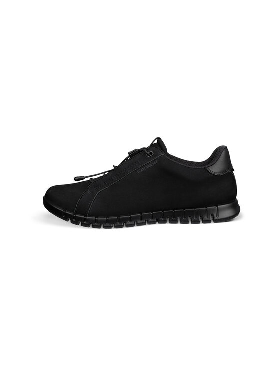 ecco - Gruuv Lite WP -nahkasneakerit - 51052 BLACK/BLACK | Stockmann - photo 1