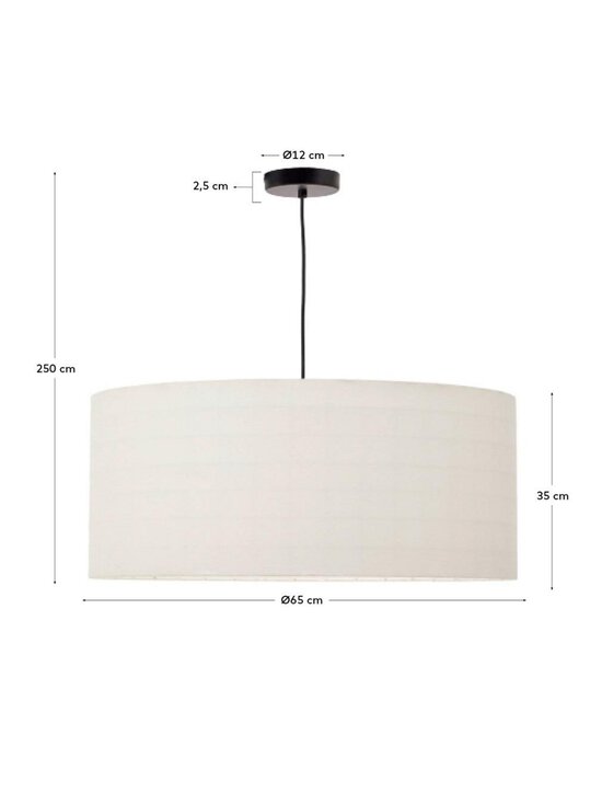 Kave Home - Dulan-varjostin valkoinen ⌀ 65 cm - WHITE | Stockmann - photo 5
