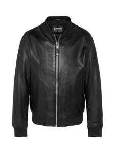 Schott - Waxed Bomber -nahkatakki - BLACK | Stockmann