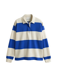 GANT - Striped Heavy Rugger -puuvillapaita - 417 ROYAL BLUE | Stockmann