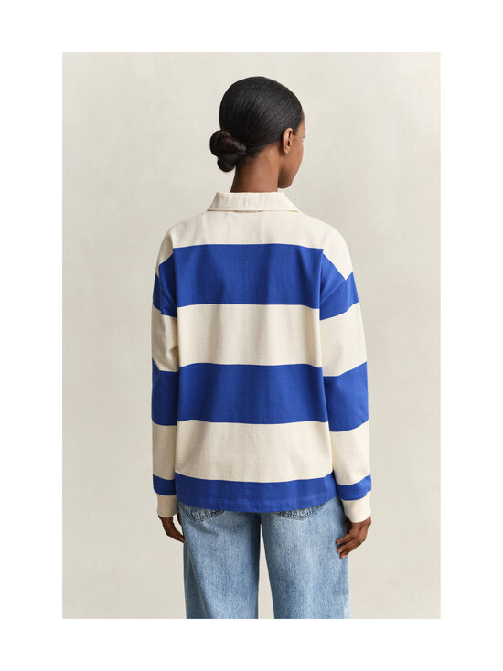GANT - Striped Heavy Rugger -puuvillapaita - 417 ROYAL BLUE | Stockmann - photo 3