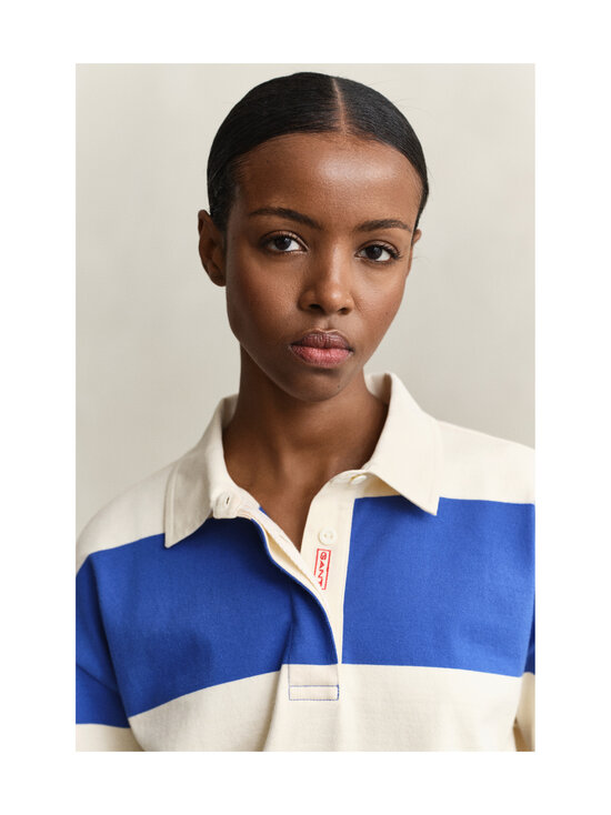 GANT - Striped Heavy Rugger -puuvillapaita - 417 ROYAL BLUE | Stockmann - photo 4