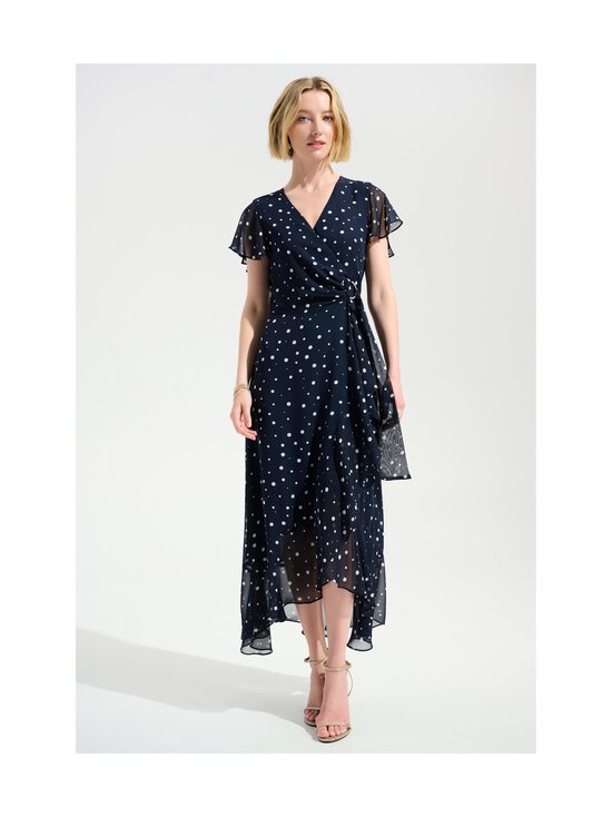 Joseph Ribkoff - Chiffon Print Wrap- mekko - 2229 MIDNIGHT BLUE/VANILLA | Stockmann - photo 2