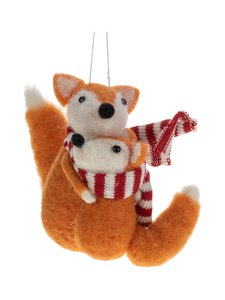 Weiste - Woollen Foxes Hugging -huopakoriste 12 cm - ORANGE | Stockmann