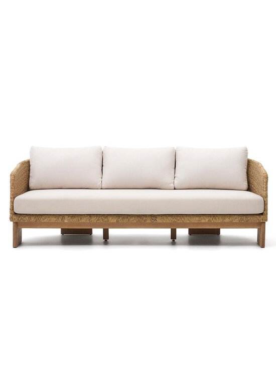 Kave Home - Xoriguer-ulkosohva eukalyptus/polyrottinki L 223 cm - BEIGE | Stockmann - photo 1