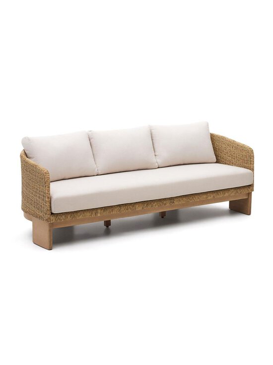 Kave Home - Xoriguer-ulkosohva eukalyptus/polyrottinki L 223 cm - BEIGE | Stockmann - photo 2
