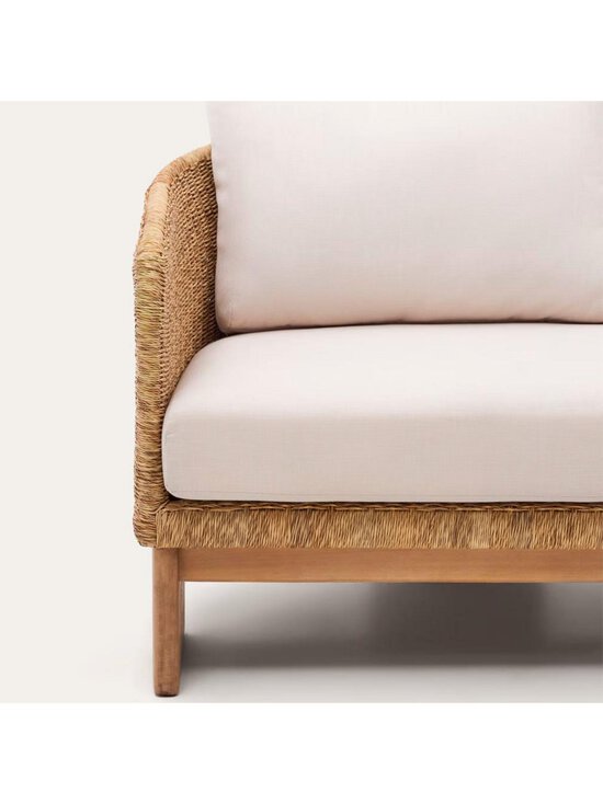 Kave Home - Xoriguer-ulkosohva eukalyptus/polyrottinki L 223 cm - BEIGE | Stockmann - photo 5