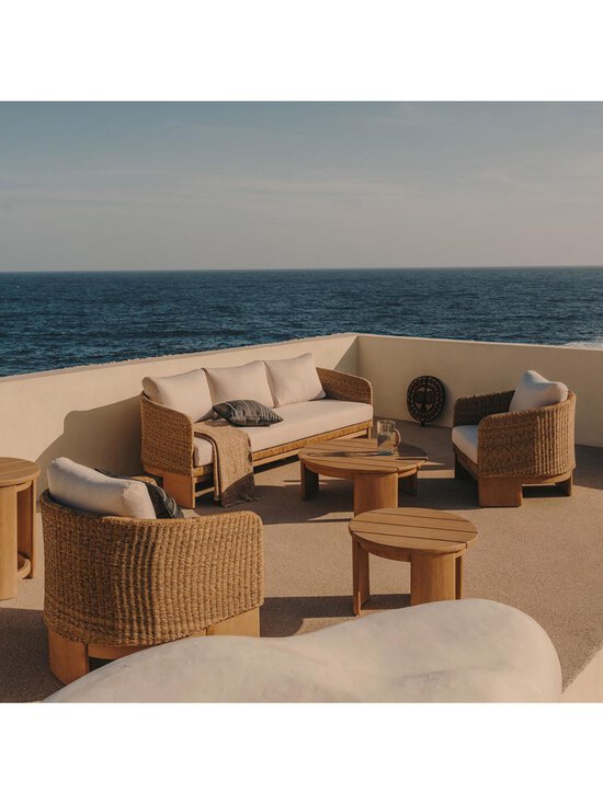 Kave Home - Xoriguer-ulkosohva eukalyptus/polyrottinki L 223 cm - BEIGE | Stockmann - photo 6