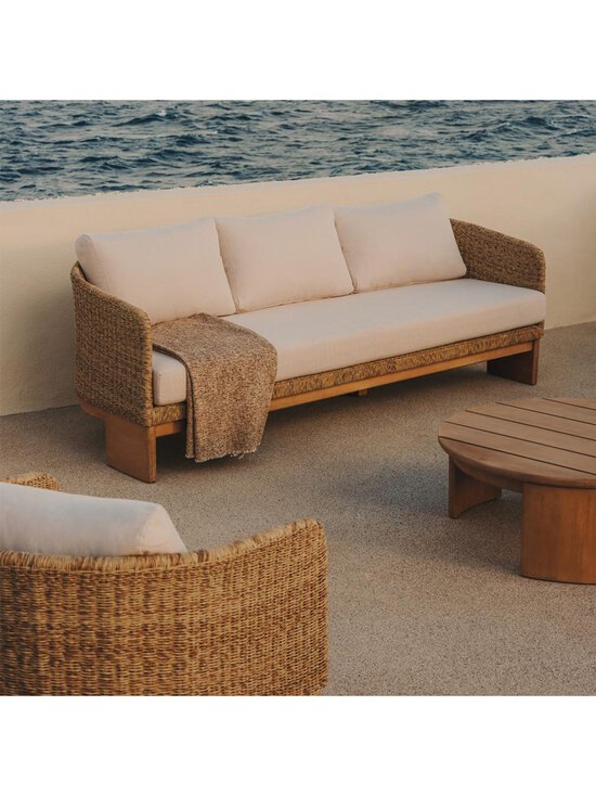 Kave Home - Xoriguer-ulkosohva eukalyptus/polyrottinki L 223 cm - BEIGE | Stockmann - photo 7