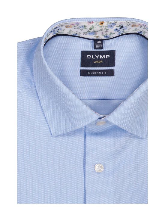 Olymp - Modern Fit Contrast Trim Flower -kauluspaita - 11 BLEU | Stockmann - photo 2