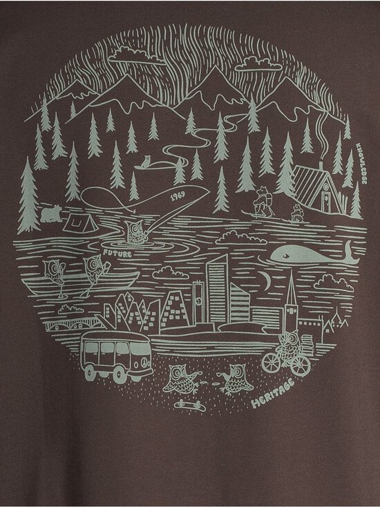 Knowledge Cotton Apparel - Back Print t-paita - 1487 CHOCOLATE TORTE | Stockmann - photo 5
